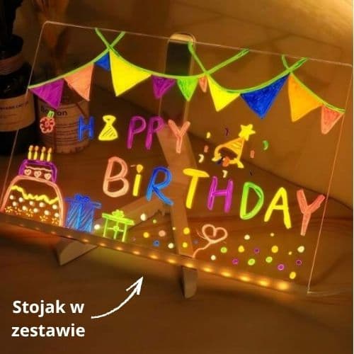 Magiczny Obraz - Podświetlana Tablica + Markery GRATIS!