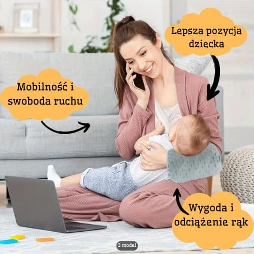 Mleczna Przystań- Poduszka do karmienia na rękę